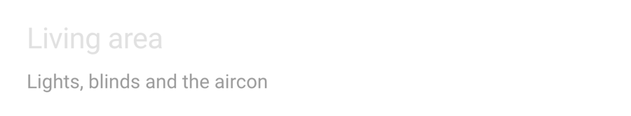 The Mushroom Title card for Home Assistant under Stock, shown on its own