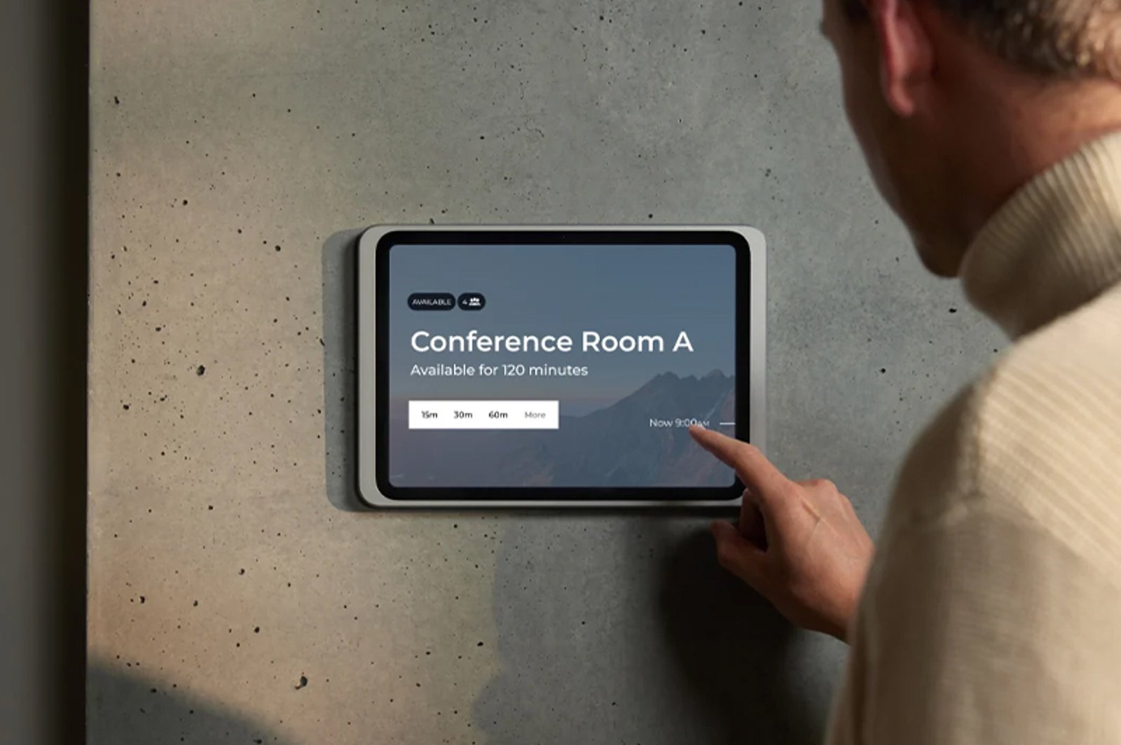 Conference Room iPad wall mount