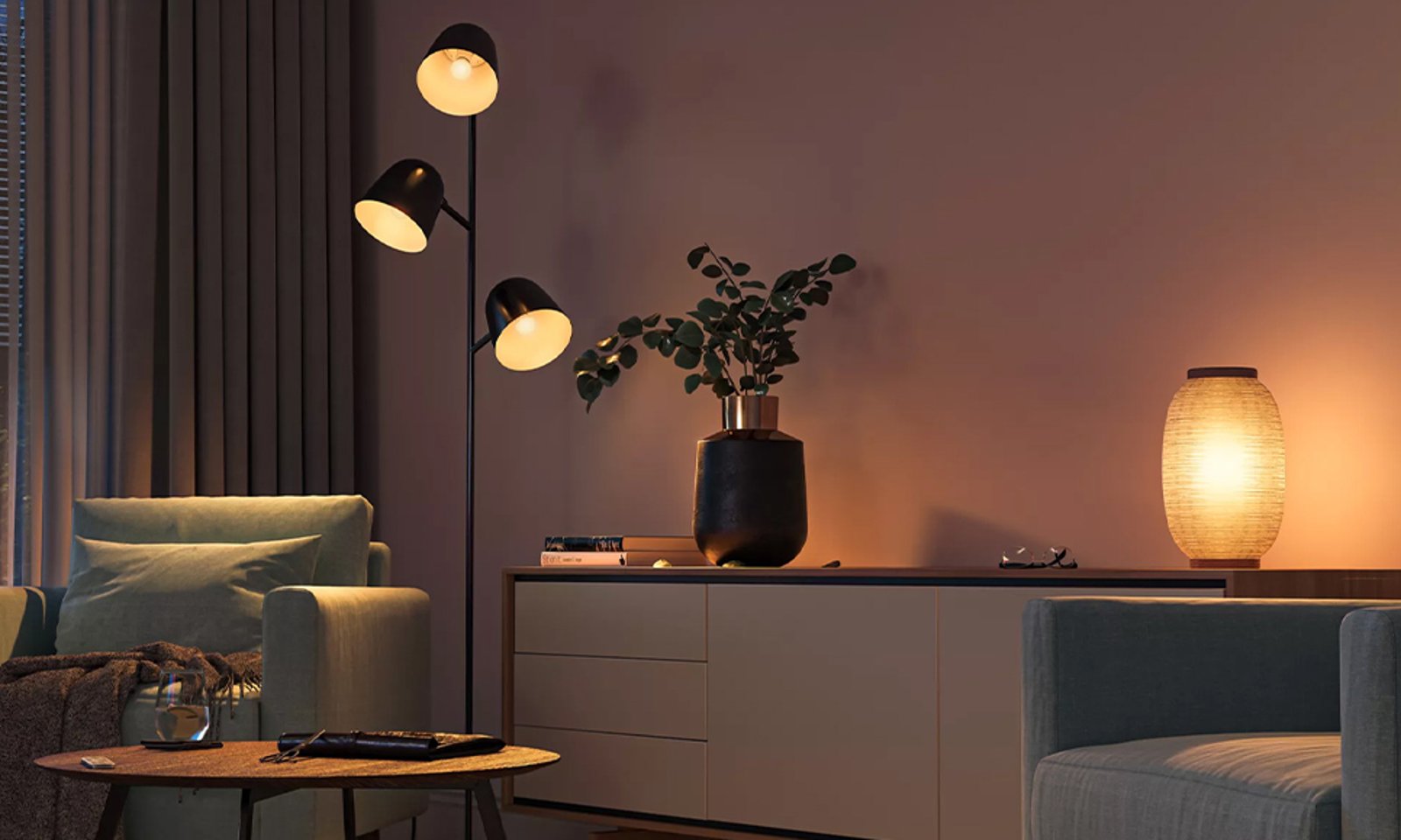 Lights that ease into the evening