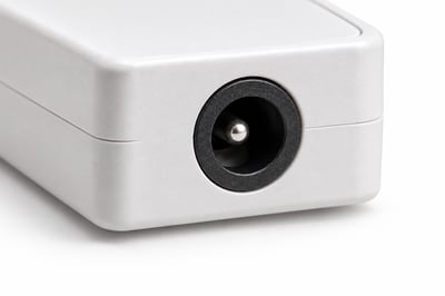 DC barrel power socket on an LED strip controller