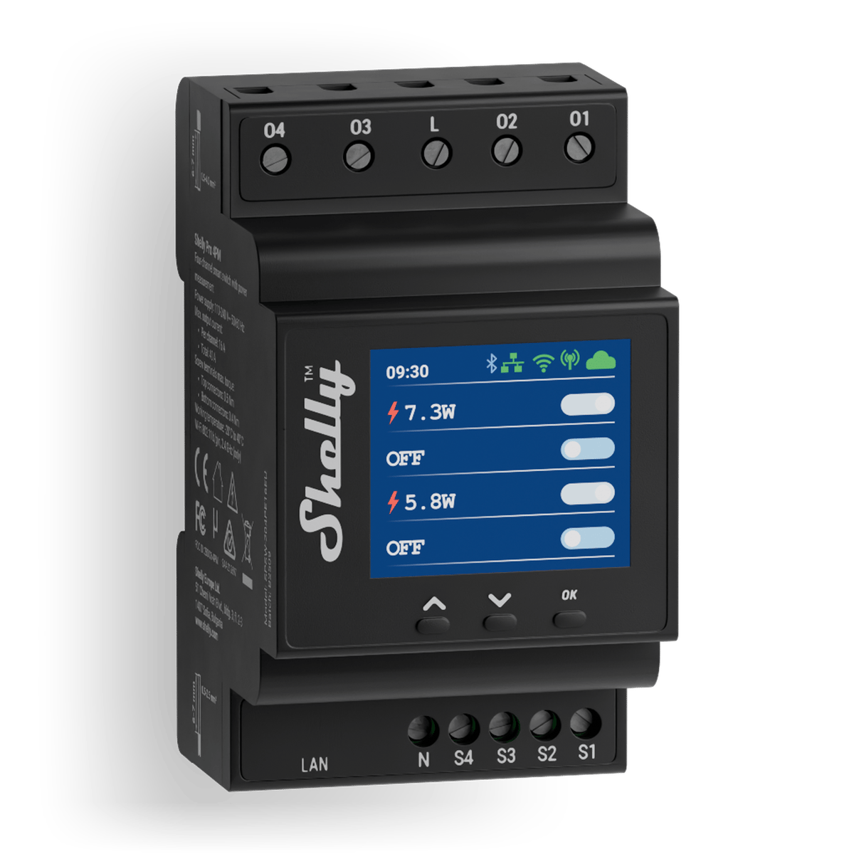 Shelly Pro 4PM Smart Relay