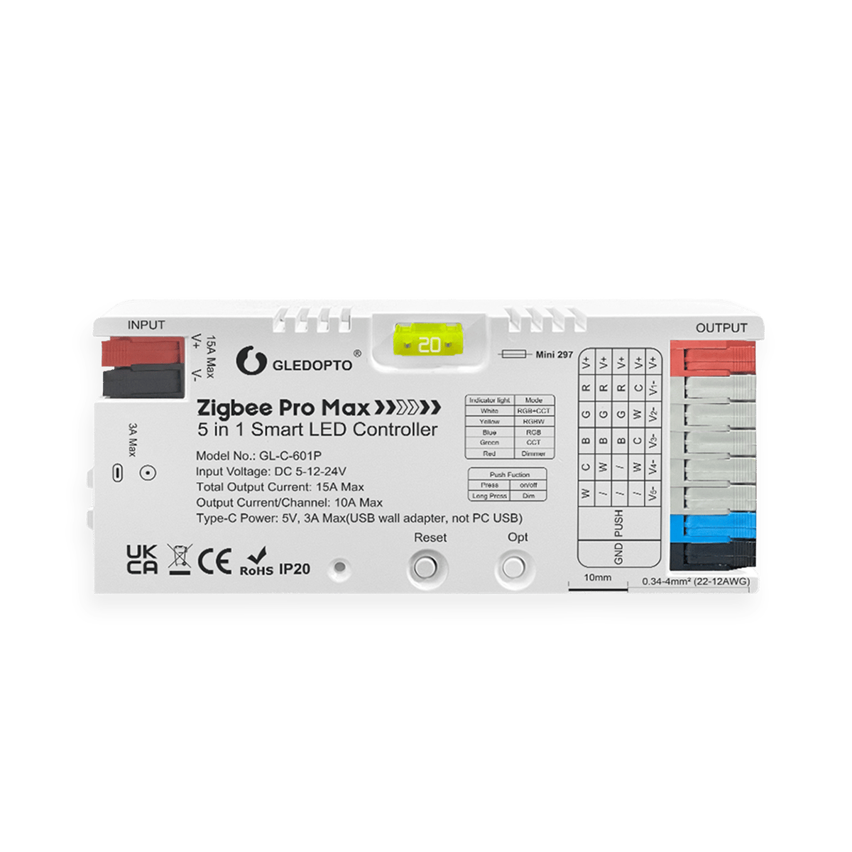 Gledopto Zigbee Pro Max 5-in-1 LED Controller