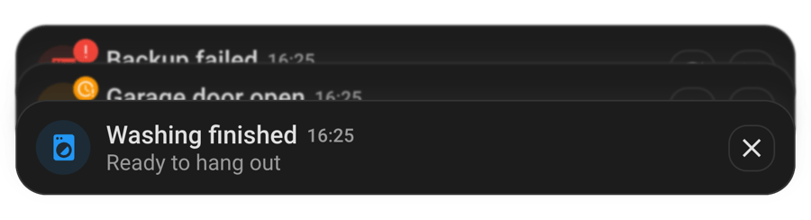 The polamoros Stacked notification card for Home Assistant under Stock, shown on its own