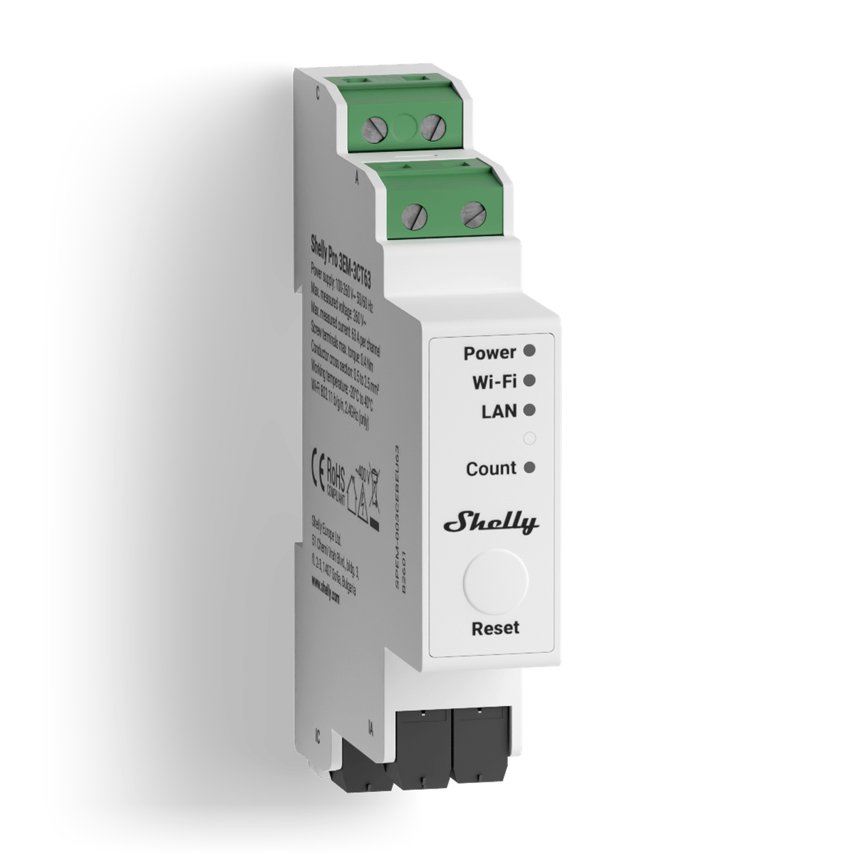 Shelly Pro 3EM-3CT63 Energy Meter