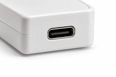 USB-C power port on an LED strip controller
